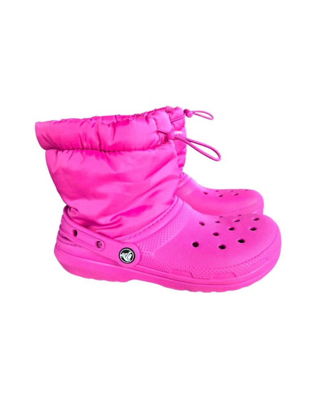 Crocs Classic Lined Neo Puff Boots Puffer Winter Fuchsia Fun Junior 4